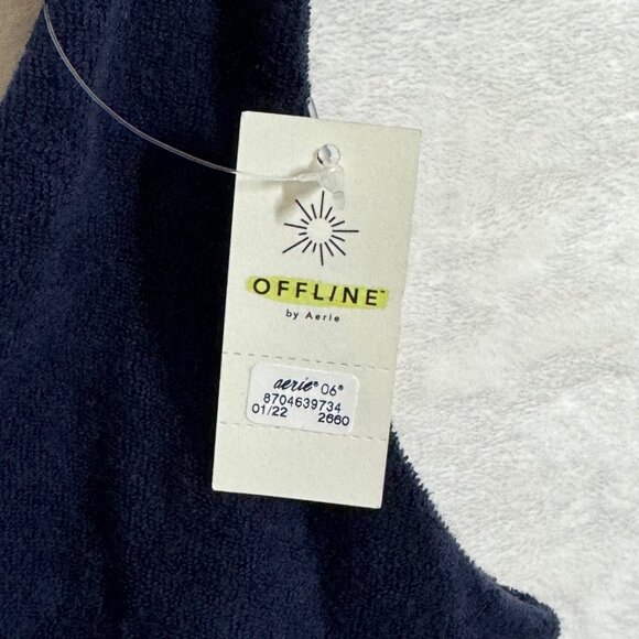 Offline By Aerie Recharge Bra - Deep Blue - Size S - Minimal Support - Terry Lou - Picture 4 of 5